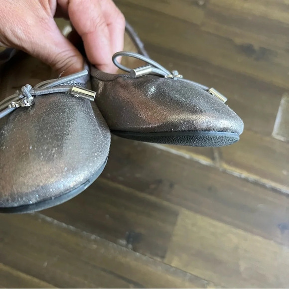 Sam Edelman Felicia Ballet Flats Gunmetal Shimmer - Picture 5 of 9